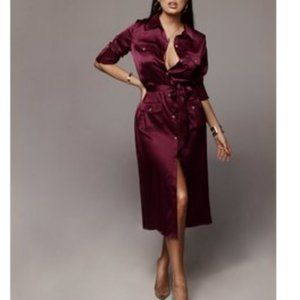 NWT JLUXLABEL Satin Dress - Size S
